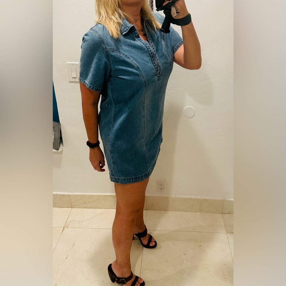 Forever 21 - XL Blue Denim Short Dress